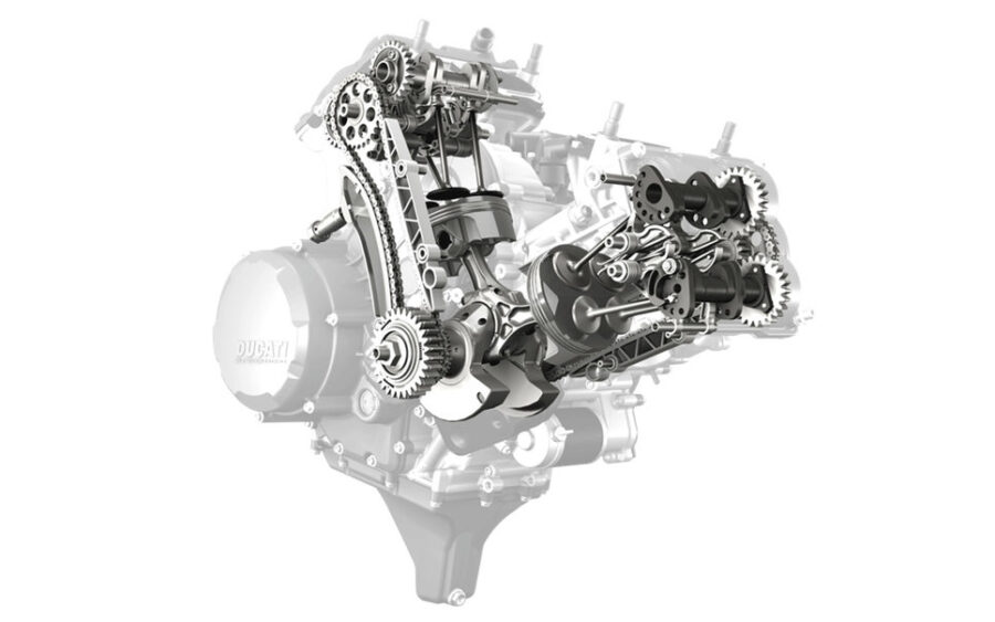 Motor con accionamiento desmodrómico de válvulas
